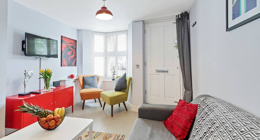 Living room to front door