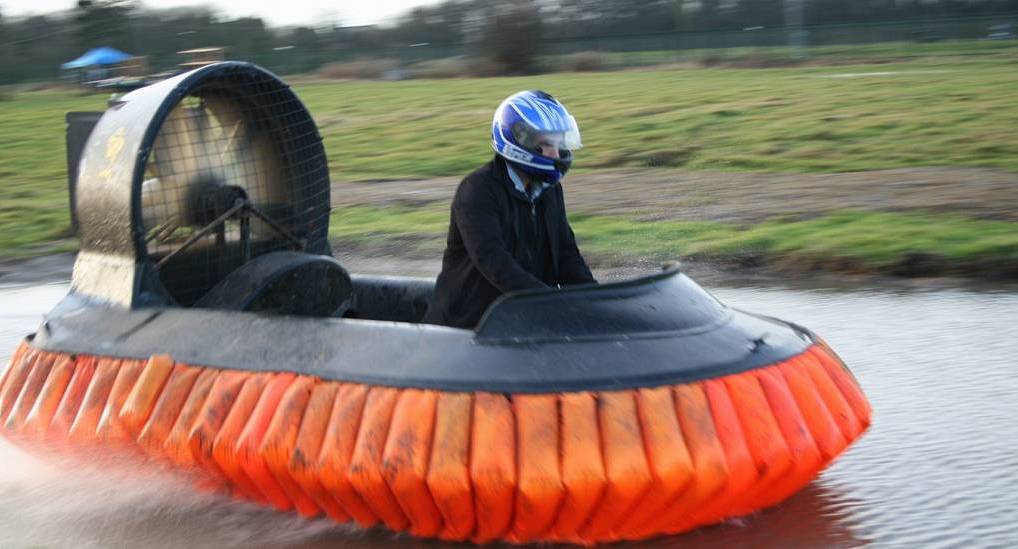 Hovercrafts are one of the more unique Chester stag weekend activities